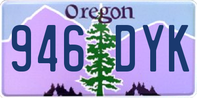 OR license plate 946DYK