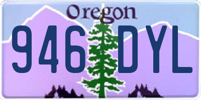 OR license plate 946DYL