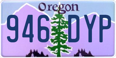 OR license plate 946DYP