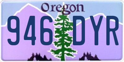 OR license plate 946DYR