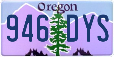 OR license plate 946DYS
