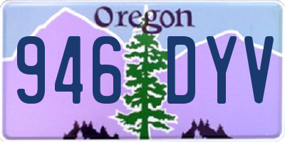 OR license plate 946DYV