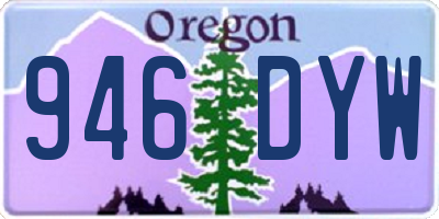 OR license plate 946DYW