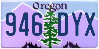 OR license plate 946DYX