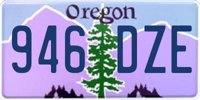 OR license plate 946DZE