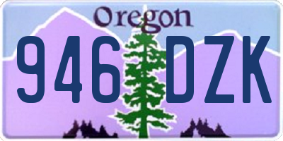 OR license plate 946DZK