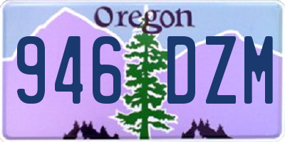OR license plate 946DZM