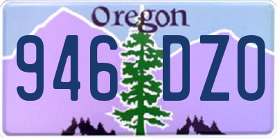 OR license plate 946DZO