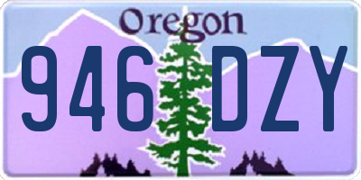 OR license plate 946DZY