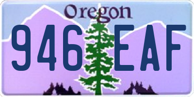 OR license plate 946EAF