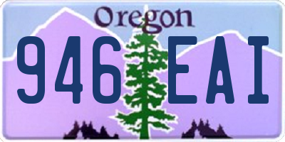 OR license plate 946EAI