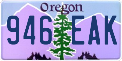 OR license plate 946EAK