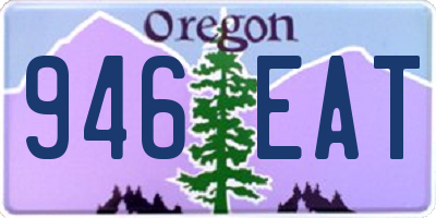 OR license plate 946EAT
