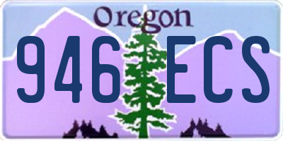 OR license plate 946ECS