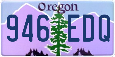 OR license plate 946EDQ