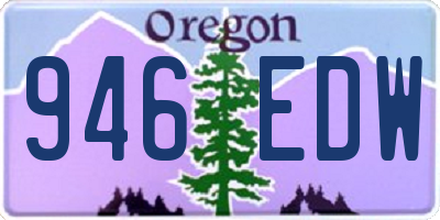 OR license plate 946EDW