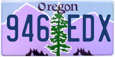 OR license plate 946EDX