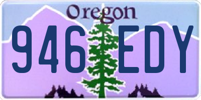 OR license plate 946EDY