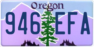 OR license plate 946EFA