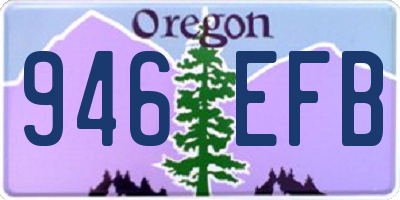 OR license plate 946EFB