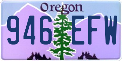 OR license plate 946EFW