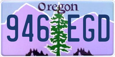 OR license plate 946EGD