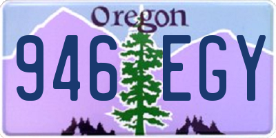 OR license plate 946EGY