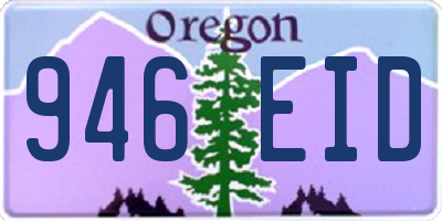 OR license plate 946EID