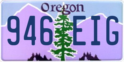 OR license plate 946EIG