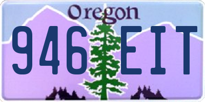 OR license plate 946EIT