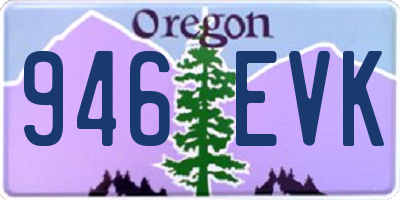 OR license plate 946EVK