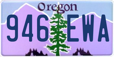 OR license plate 946EWA