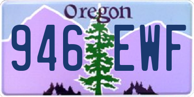OR license plate 946EWF