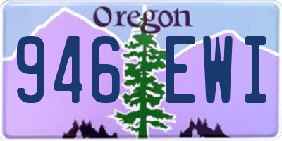 OR license plate 946EWI