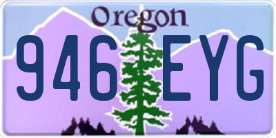 OR license plate 946EYG