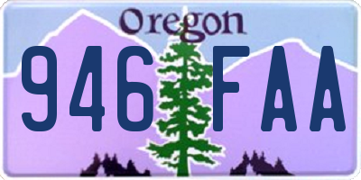 OR license plate 946FAA