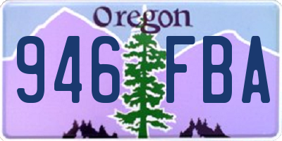 OR license plate 946FBA
