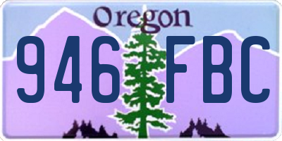 OR license plate 946FBC