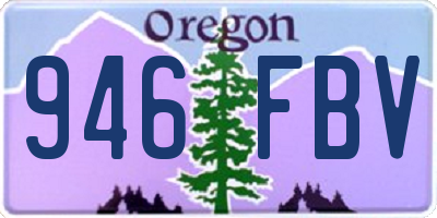 OR license plate 946FBV