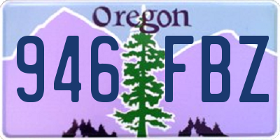 OR license plate 946FBZ