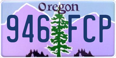 OR license plate 946FCP