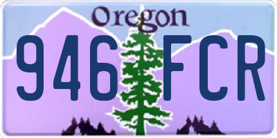 OR license plate 946FCR
