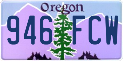 OR license plate 946FCW