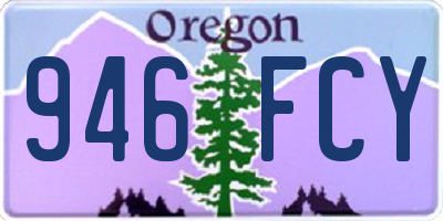 OR license plate 946FCY