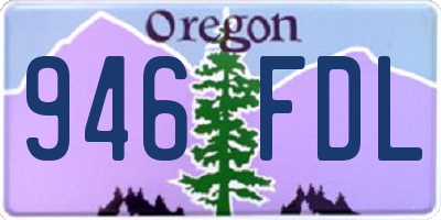 OR license plate 946FDL