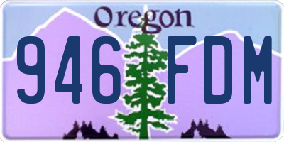 OR license plate 946FDM