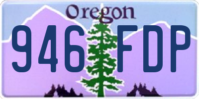 OR license plate 946FDP