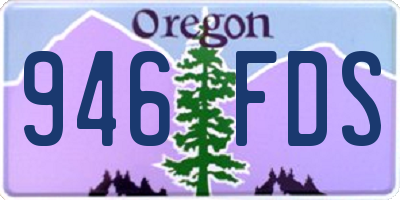 OR license plate 946FDS