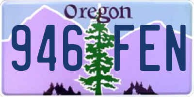 OR license plate 946FEN