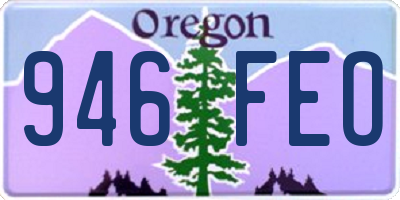 OR license plate 946FEO